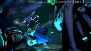 D.Va Takes Double in Her Ass Best