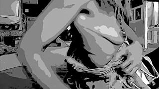 I lay down for comedy, but ended up squirting cum everywhere, oops!