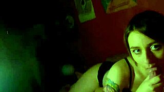 Cute stepsister sucked my cock before deepthroat 😈