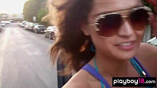 Playboy Model Chelsie Aryn Strips Nude in Desert for Outdoor Solo Show