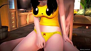 Caliente novia quiere follar antes de dormir en hentai 3d 😘