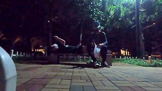 Hey, found a hung guy at the park, wanna join us?