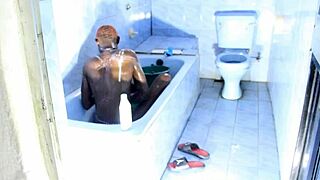 My stepbrother and I had sex in the bathroom and he was very much into it