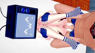 Hey, why's TV Woman's pussy so tight? Let's strip her towel and bang!