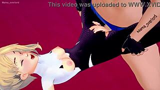 spider gwen wants to bang in her suit at love hotel