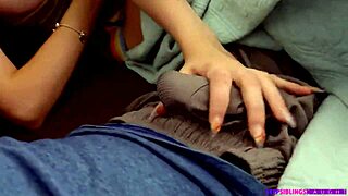 Hot stepsister comes in to watch her masturbate