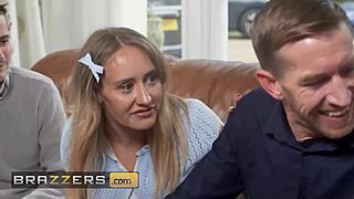 Hot couple swaps partners for wild group sex action