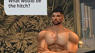 A Smart Girl in a Cartoon with Monster Cock Adventures