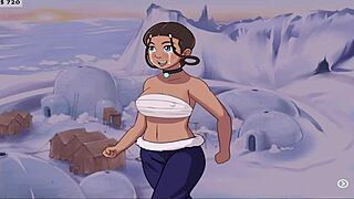 Sloppy blowjob scene in the erotic game 4 elements trainer Book 1: Slav Part 6