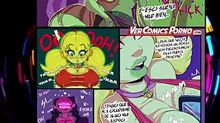 Animated characters gather for a fun party in cartoon style