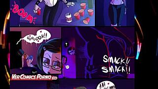 Animated characters gather for a fun party in cartoon style