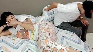 Violeta's so hot with fever, I stick my cock in her mouth to check her temperature!