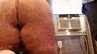 Chubby woman intensely masturbates with dildo on her fat pussy using various toys.