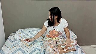 Violeta's so hot with fever, I stick my cock in her mouth to check her temperature!