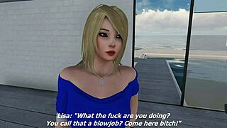 Blonde babe in anal casting interview gets hardcore assfucking