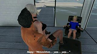 Blonde babe in anal casting interview gets hardcore assfucking