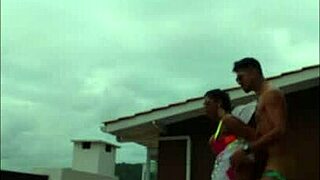 i fucked lunna vaz hard on the balcony during the party