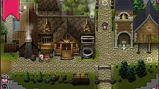 The massage chair makes the little witch cry in Ceres and the Contract Guild hentai game part 4