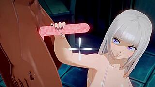 Cute Anime Girl Played By Perverted Man In Cartoon