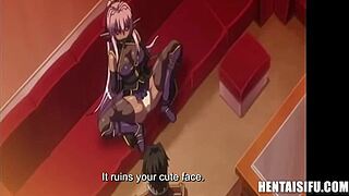 fiesty princess turned into a lactating cum bucket - uncensored hentai