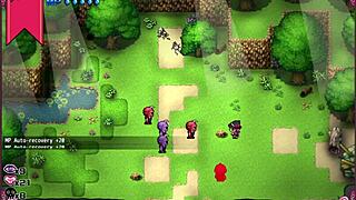 The massage chair makes the little witch cry in Ceres and the Contract Guild hentai game part 4