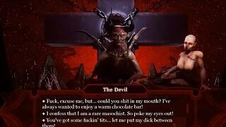 we played sex with the devil in a fetish bdsm scene