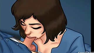 i had the manager's daughter suck my big cock behind the front desk at work in summertime saga