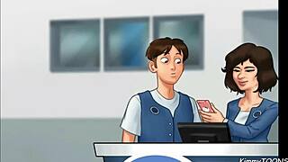 i had the manager's daughter suck my big cock behind the front desk at work in summertime saga