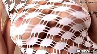 busty czech sensation natalia stroking her big round tits for you