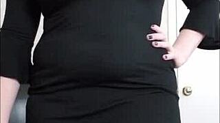 bitchy femdom with strapon extorts you in pov, sucking cock and showing legs