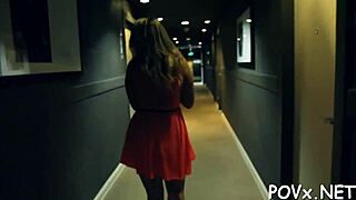 A beautiful young woman transforms into a sexual predator during the act