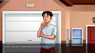 busty stepmom shows huge tits in game 😍