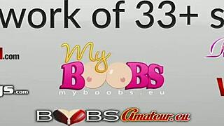 Watch European tits and nipples get spat on, rubbed, and pierced!