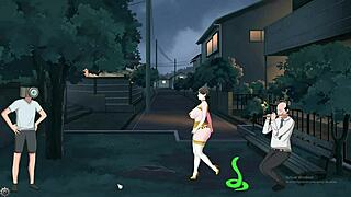 Shameless MILF Exhibitionist Shows Big Tits and Ass in Hentai Anime