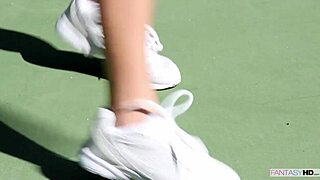 Tennis Coach Surprised By Smooth Pussy, Leads To Licking And Missionary Fucking.