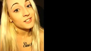 Bound blonde slut choked and gagged in secret bdsm tape.