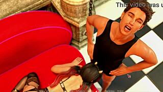 3D animated porn with big tits and big cock