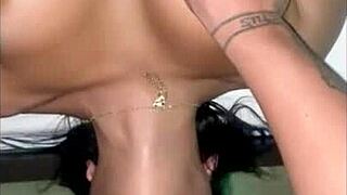 Big tits bouncing while getting fucked outside in public