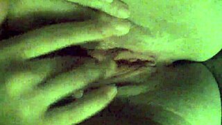 Girlfriend fingers her wet shaved pussy to orgasm intensely