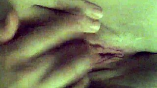 Girlfriend fingers her wet shaved pussy to orgasm intensely