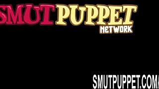 smut puppet showcases big tits ebony slag in a wild stretching compilation.
