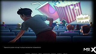 In Summertime Saga, she says here, take and touch my breasts, leading to groping and blowjob fun in the game.