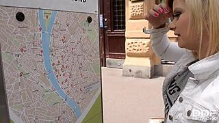 Blondie Angel Black opens wide for a hard cock in her tight butt