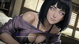 Hinata's big tits and anal scene in Naruto 3D game