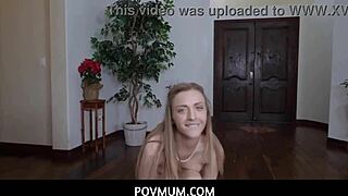 povmum shows blonde milf aaliyah love in action