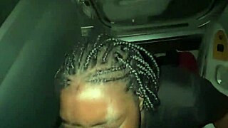 Narrative Shy teen neighbor sneaks out for risky outdoor fun with ebony friend