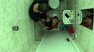 Hey, she went to pee at her friend’s bathroom and got drilled!