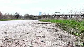 Biker rides with cute queenlin