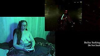 naked brunette plays deadspace part 3