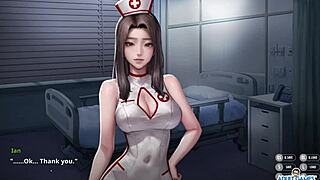 Surprise handjob from naughty nurse Yui